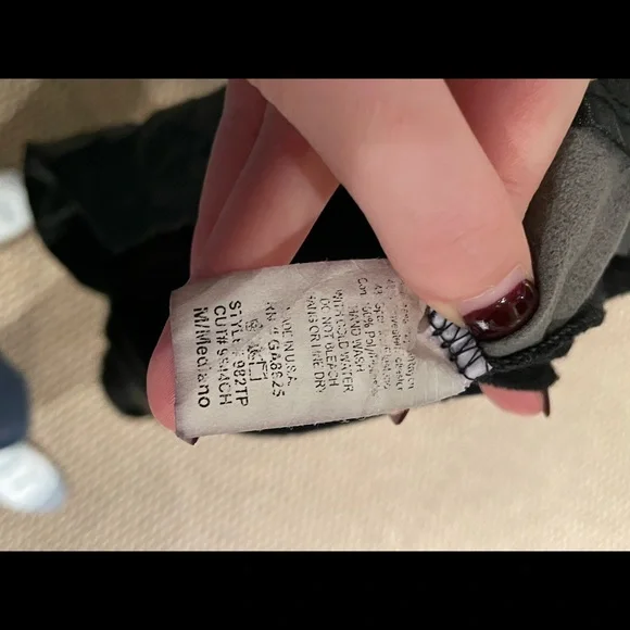 NEW Renee C. Faux leather front top - Picture 8 of 8